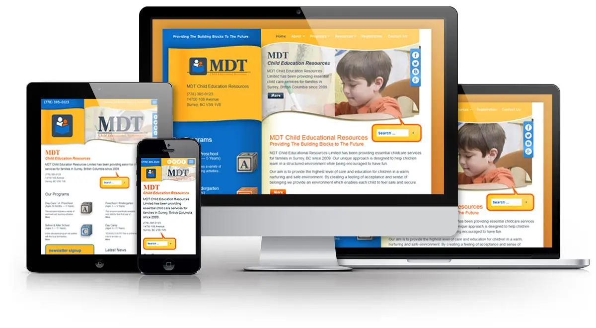 MDT Child Educational Resources E.B. Web Recent Web Design Project Details