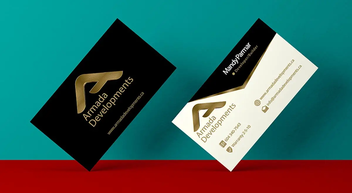 Armada Developments Ltd E.B. Web Recent Business Card Print Design Project Details Project Details