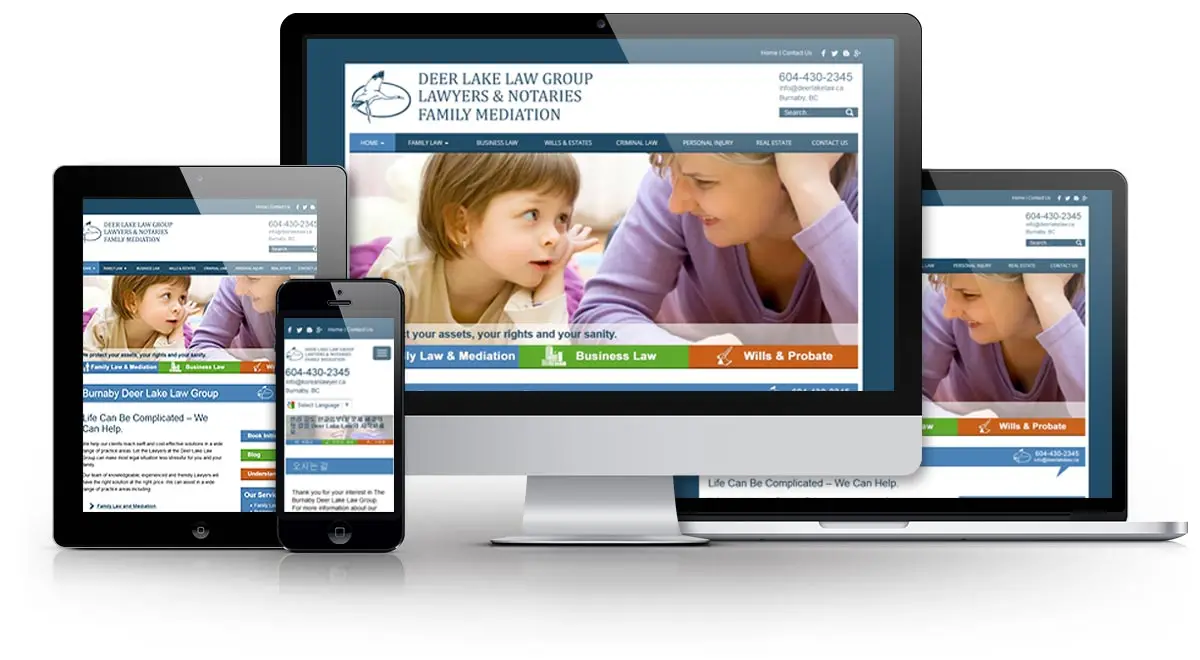 Deer Lake Law Group E.B. Web Recent Web Design Project Details