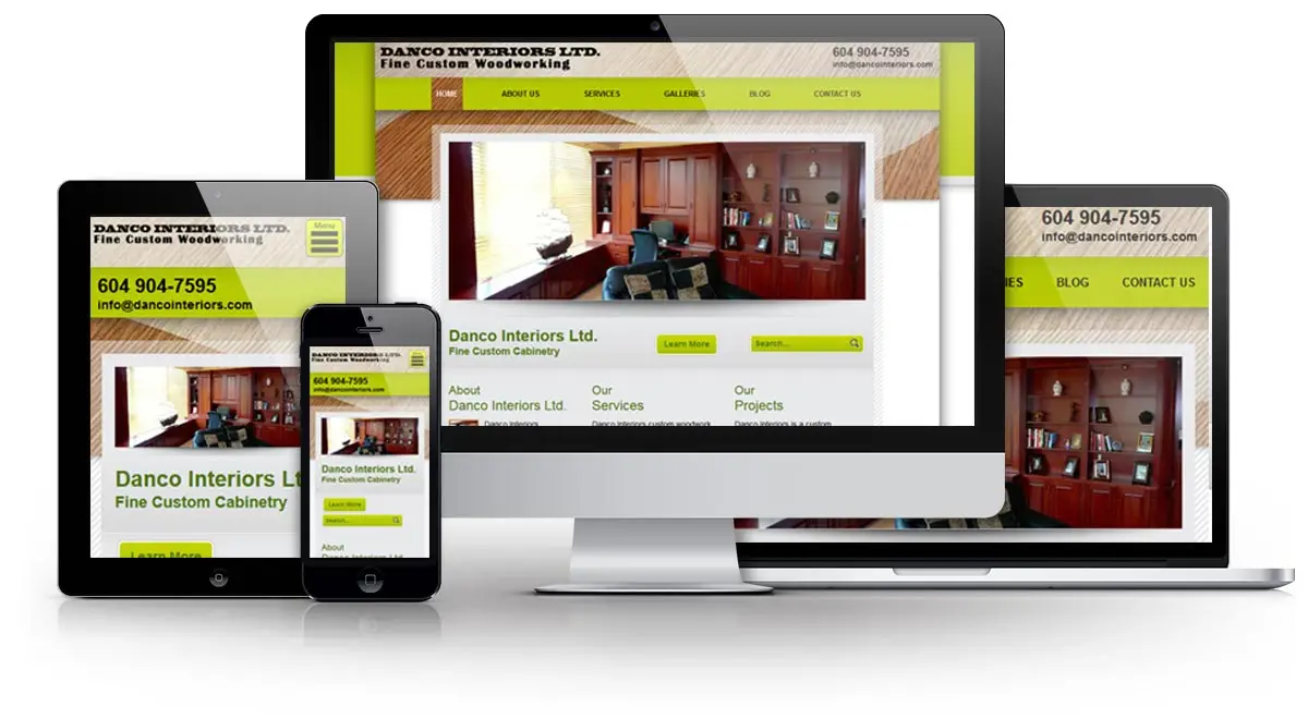 Danco Interiors Ltd. E.B. Web Recent Web Design Project Details