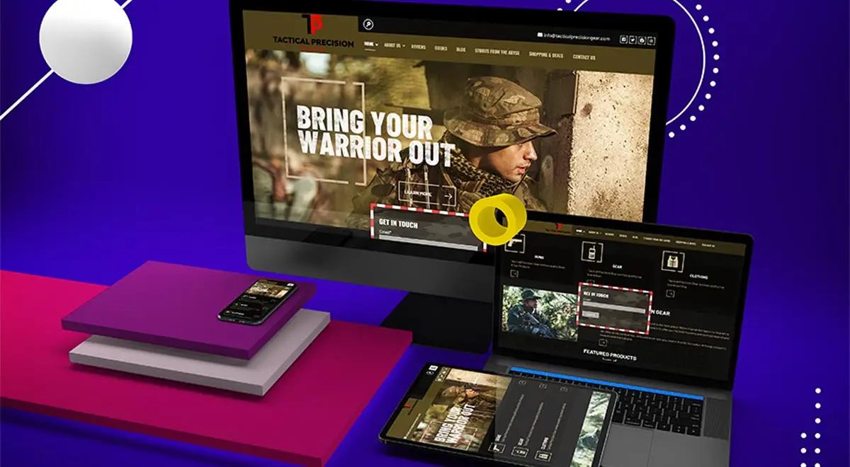 Tactical Precision Gear E.B. Web Recent Web Design Project Details