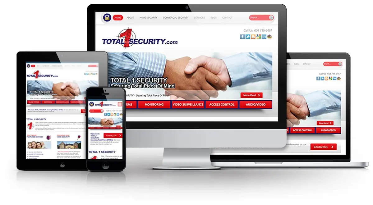 Total 1 Security E.B. Web Recent Web Design Project Details