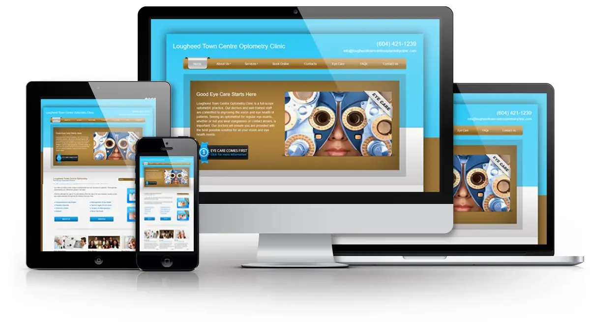 Lougheed Town Centre Optometry Clinic E.B. Web Web Design Project Details