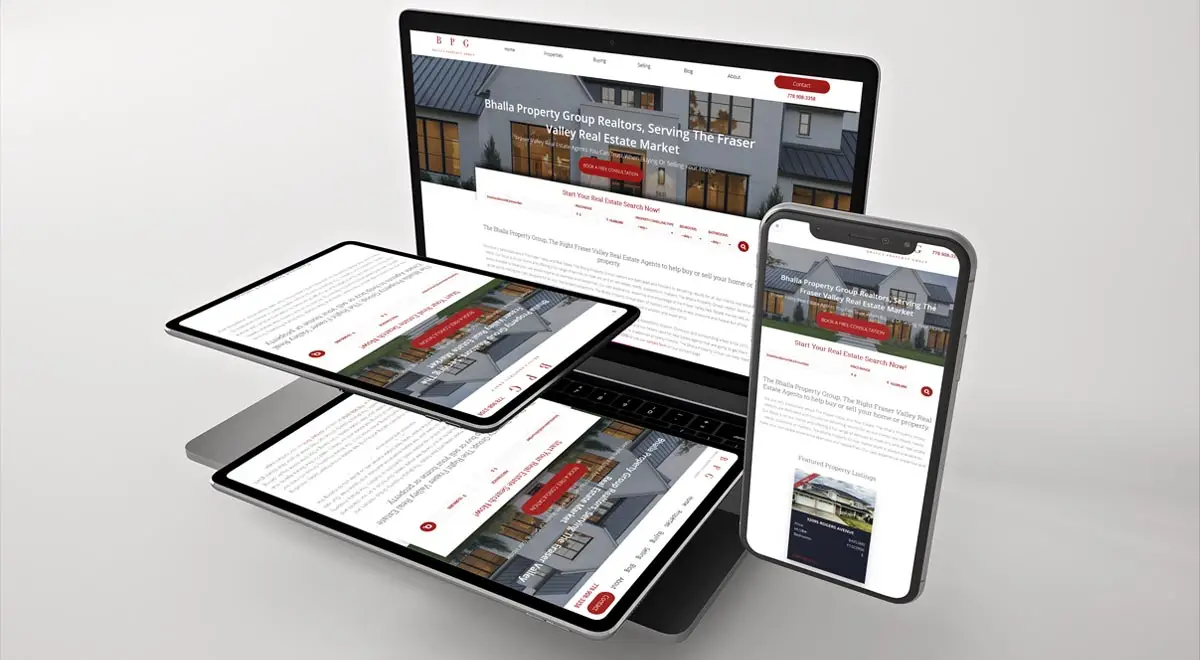 Bhalla Property Group E.B. Web Recent Web Design Project Details