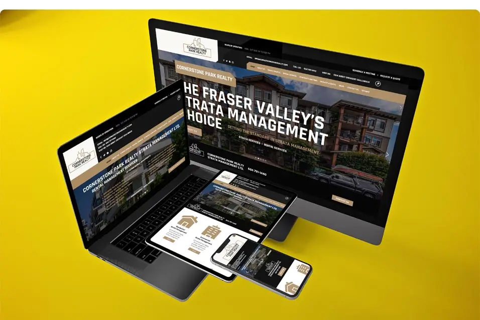Cornerstone Park Realty Strata Management E.B. Web Recent Web Design Project Details