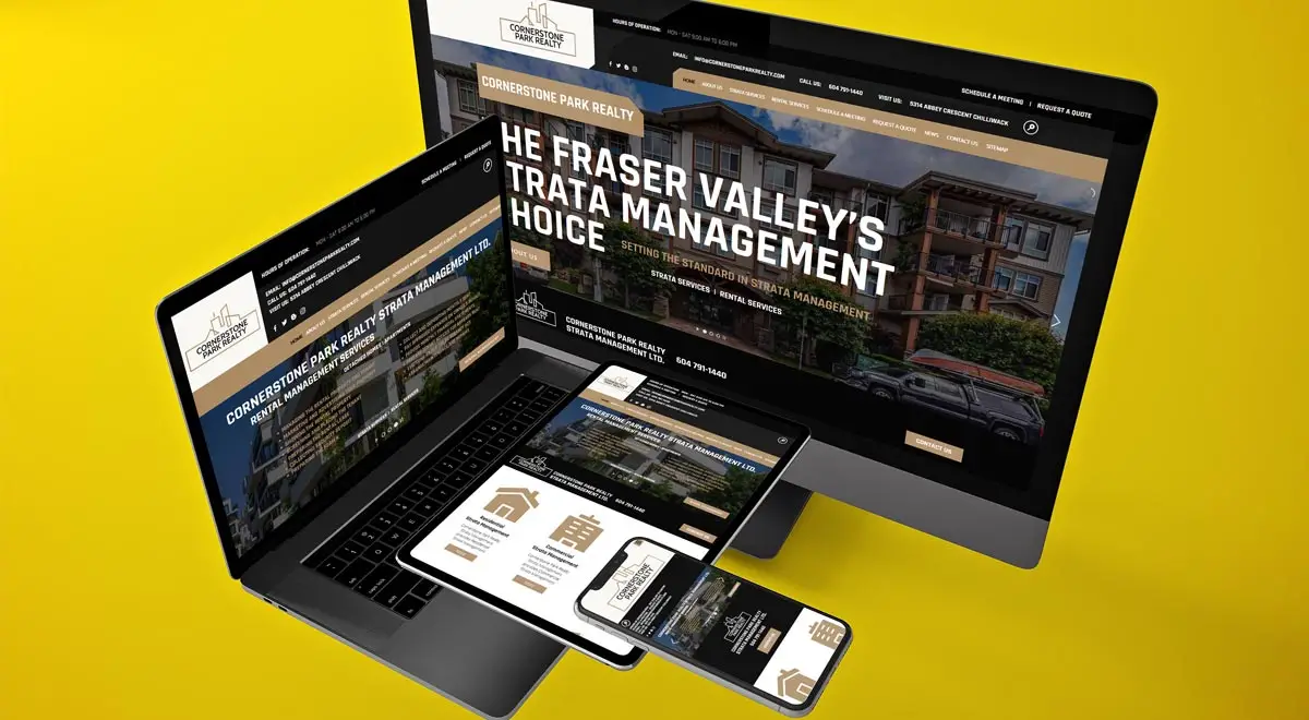Cornerstone Park Realty Strata Management E.B. Web Recent Web Design Project Details