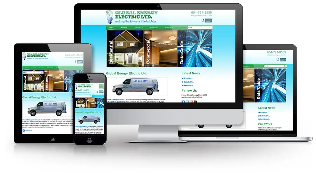 Global Energy Electric Ltd. E.B. Web Recent Web Design Project Details
